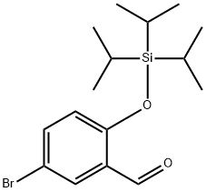 5-bromo-2-((triisopropylsilyl)oxy)benzaldehyde 结构式
