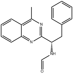 (S)-N-(1-(4-Methylquinazolin-2-yl)-2-phenylethyl)formamide 结构式