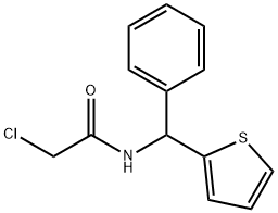 2-氯-N-[苯基(噻吩-2-基)甲基]乙酰胺 结构式