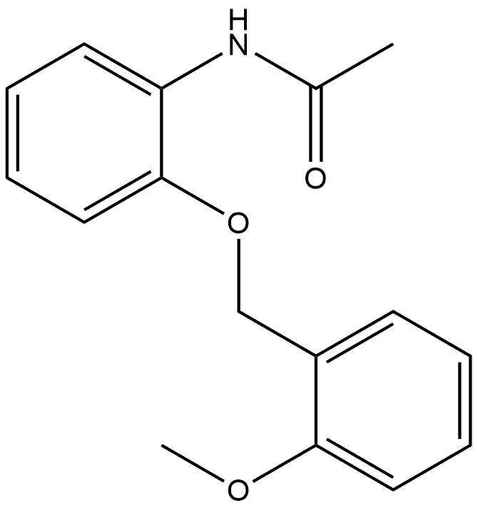 N-[2-[(2-Methoxyphenyl)methoxy]phenyl]acetamide 结构式