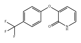 2(1H)-Pyridinone, 3-[4-(trifluoromethyl)phenoxy]- 结构式