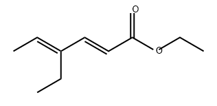 2,4-Hexadienoic acid, 4-ethyl-, ethyl ester, (2E,4E)- 结构式