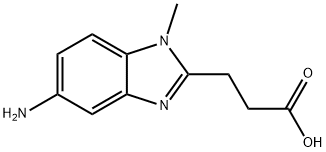 3-(5-Amino-1-methyl-1h-benzimidazol-2-yl)propanoic acid 结构式