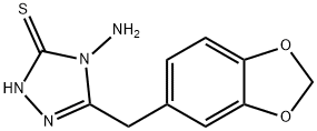 4-Amino-5-(benzo[d][1,3]dioxol-5-ylmethyl)-2,4-dihydro-3H-1,2,4-triazole-3-thione