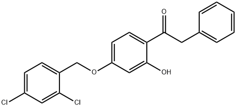 JR-6992, 1-(4-(2,4-Dichlorobenzyloxy)-2-hydroxyphenyl)-2-phenylethanone, 97% 结构式