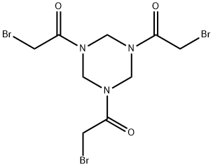 1,1',1''-(1,3,5-三嗪烷-1,3,5-三基)三(2-溴乙酮) 结构式