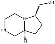 ((6S,8AS)-八氢吡咯并[1,2-A]吡嗪-6-基)甲醇 结构式