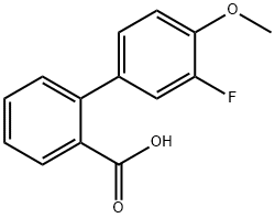 2-(3-Fluoro-4-methoxyphenyl)benzoic acid 结构式