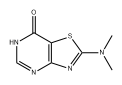 2-(二甲基胺)-6H,7H-[1,3]噻唑并[4,5-D]嘧啶-7-酮 结构式