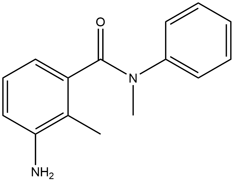 3-amino-N,2-dimethyl-N-phenylbenzamide 结构式
