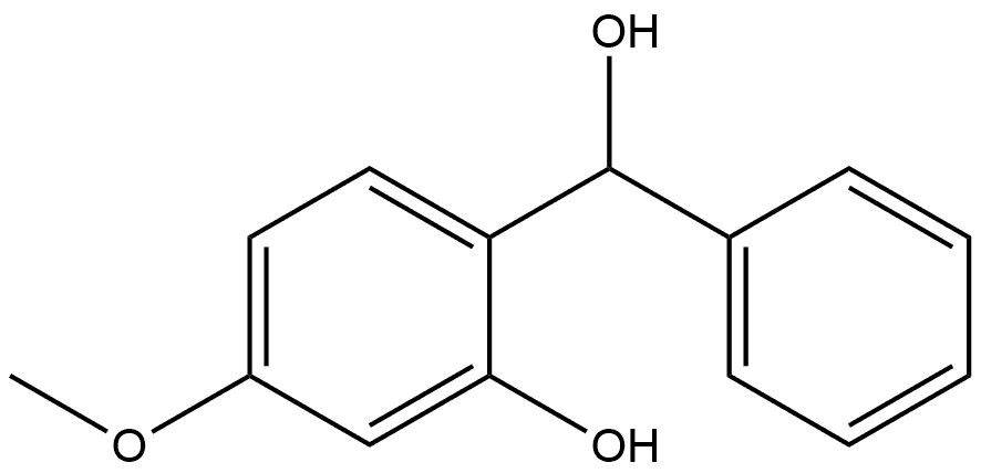 Benzenemethanol, 2-hydroxy-4-methoxy-α-phenyl- 结构式