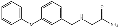 2-([(3-Phenoxyphenyl)methyl]amino)acetamide 结构式