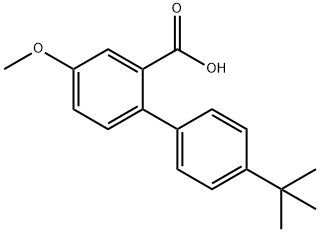 5-Methoxy-2-(4-t-butylphenyl)benzoic acid 结构式