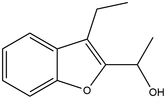 1-(3-乙基-1-苯并呋喃-2-基)乙-1-醇 结构式