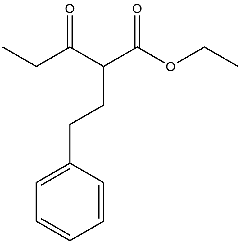 ethyl 3-oxo-2-phenethylpentanoate 结构式