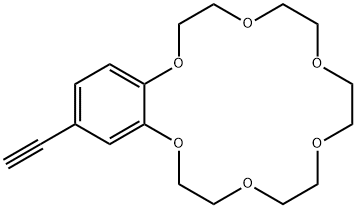 18-乙炔基-2,3,5,6,8,9,11,12,14,15-十氢苯并[B][1,4,7,10,13,16]六氧杂环十八烷 结构式
