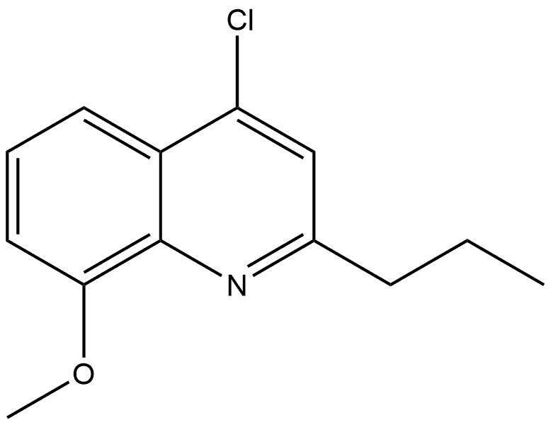 4-CHLORO-8-METHOXY-2-(PROP-1-YL)QUINOLINE 结构式