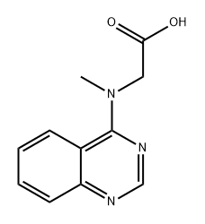 N-甲基-N-(喹唑啉-4-基)甘氨酸 结构式