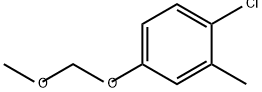 1-氯-4-(甲氧基甲氧基)-2-甲基苯 结构式
