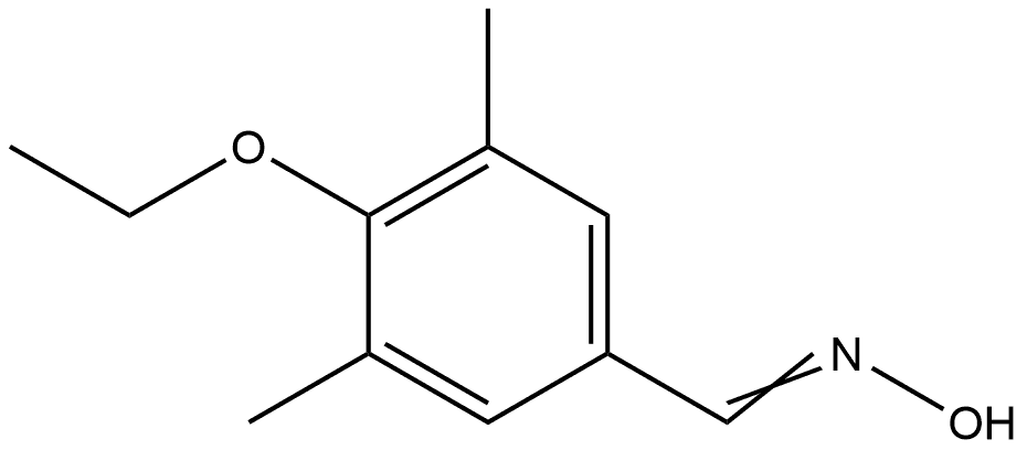 4-Ethoxy-3,5-dimethylbenzaldehyde oxime 结构式