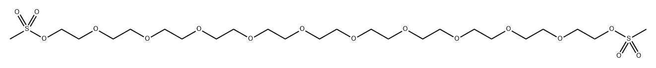 甲磺酸酯-十二聚乙二醇-甲磺酸酯 结构式