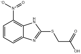 2-((7-硝基-1H-苯并[D]咪唑-2-基)硫基)乙酸 结构式