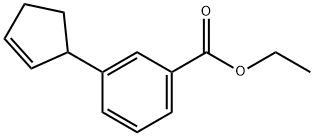 Benzoic acid, 3-(2-cyclopenten-1-yl)-, ethyl ester 结构式