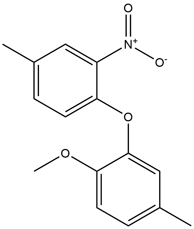 1-methoxy-4-methyl-2-(4-methyl-2-nitrophenoxy)benzene 结构式