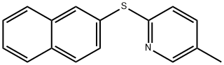 5-Methyl-2-(naphthalen-2-ylthio)pyridine 结构式