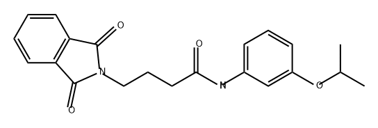 2H-Isoindole-2-butanamide, 1,3-dihydro-N-[3-(1-methylethoxy)phenyl]-1,3-dioxo- 结构式