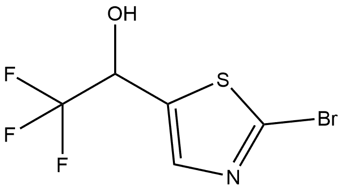 2-溴-Α-(三氟甲基)-5-噻唑甲基乙醇 结构式