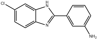 3-(5-氯-1H-1,3-苯并二唑-2-基)苯胺 结构式