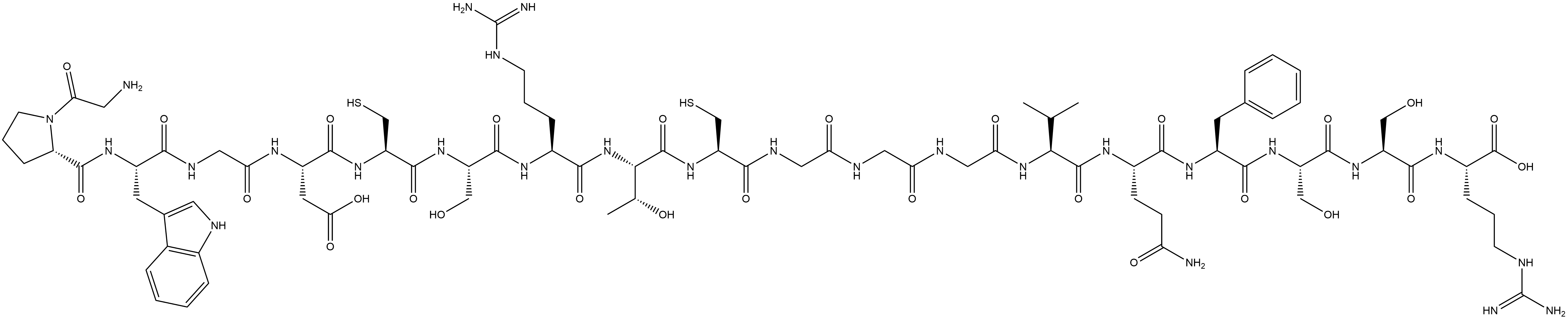 抗血管生成肽ADAMTSOSTATIN 4 结构式