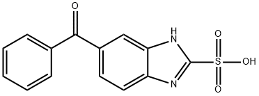 5-BENZOYL-1H-BENZO[D]IMIDAZOLE-2-SULFONIC ACID 结构式