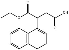 3-(3,4-Dihydronaphthalen-1-yl)-4-ethoxy-4-oxobutanoic acid 结构式