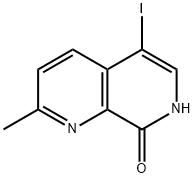 5-碘-2-甲基-1,7-萘啶-8(7H)-酮 结构式
