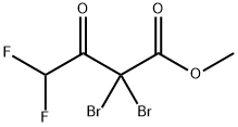 Butanoic acid, 2,2-dibromo-4,4-difluoro-3-oxo-, methyl ester 结构式