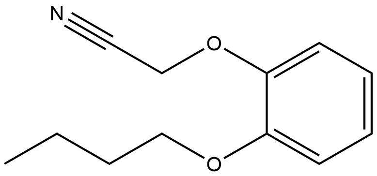 2-(2-Butoxyphenoxy)acetonitrile 结构式