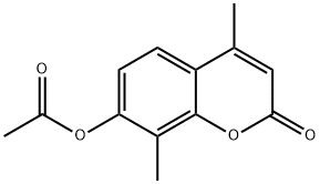 2H-1-Benzopyran-2-one, 7-(acetyloxy)-4,8-dimethyl- 结构式