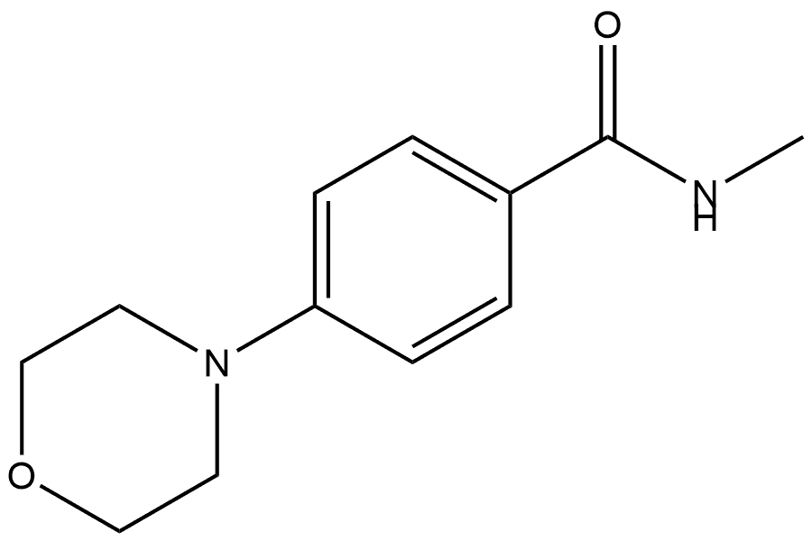 N-Methyl-4-(4-morpholinyl)benzamide 结构式