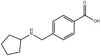 Benzoic acid, 4-[(cyclopentylamino)methyl]- 结构式