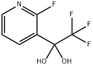 1,1-Ethanediol, 2,2,2-trifluoro-1-(2-fluoro-3-pyridinyl)- 结构式