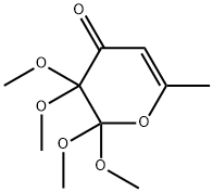 4H-Pyran-4-one, 2,3-dihydro-2,2,3,3-tetramethoxy-6-methyl- 结构式