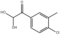 Ethanone, 1-(4-chloro-3-methylphenyl)-2,2-dihydroxy- 结构式