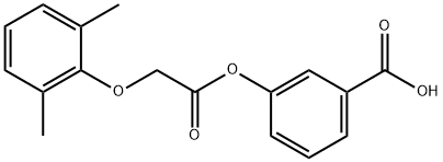 3-{[(2,6-dimethylphenoxy)acetyl]oxy}benzoic acid 结构式