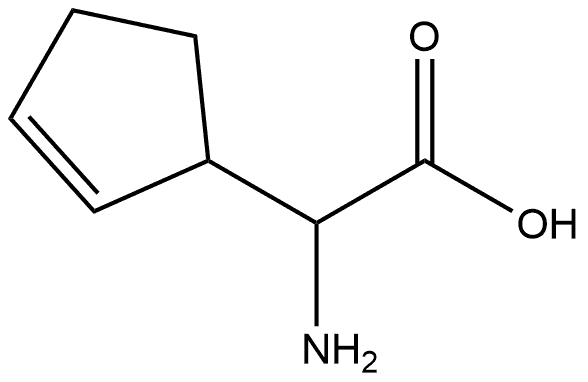 2-Cyclopentene-1-acetic acid, α-amino- 结构式