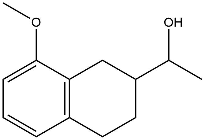 2-(1-hydroxyethyl)-8-methoxy-1,2,3,4-tetrahydronaphthalene 结构式