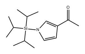 Ethanone, 1-[1-[tris(1-methylethyl)silyl]-1H-pyrrol-3-yl]- 结构式