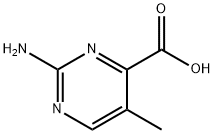 2-氨基-5-甲基嘧啶-4-羧酸 结构式