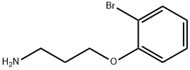 3-(2-溴苯氧基)丙-1-胺 结构式